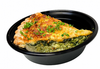 Broccoli, Spinach & 3 Cheese Quiche