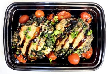 Stuffed Mushrooms w/Goat Cheese & Spinach