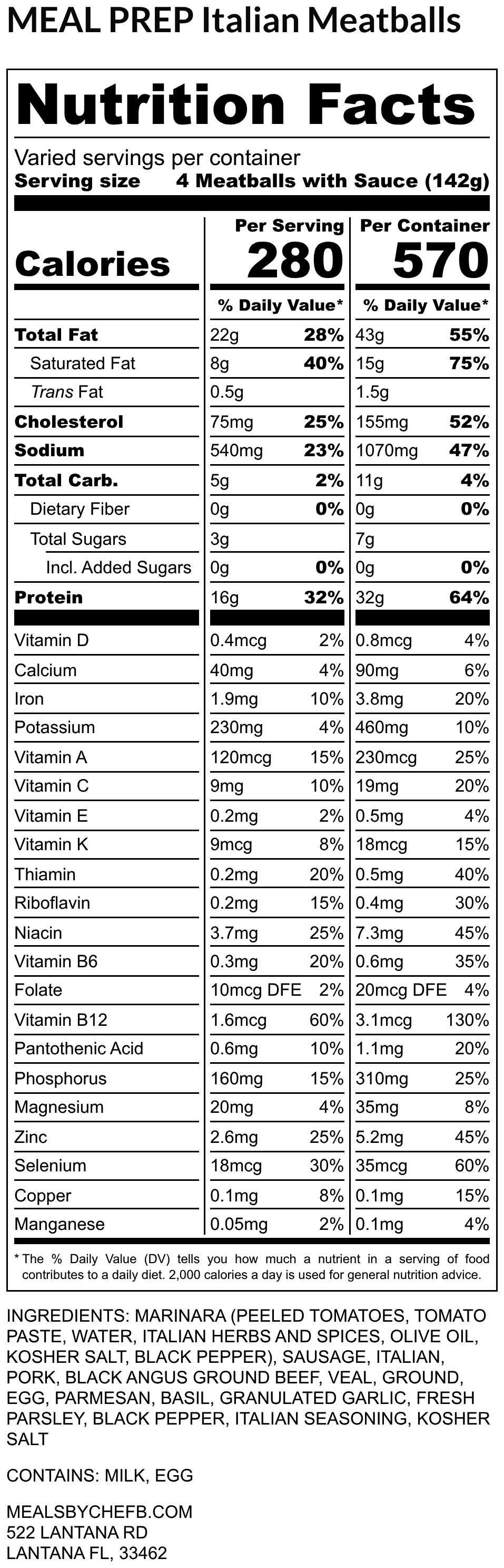 MEAL PREP Italian Meatballs - Image 2