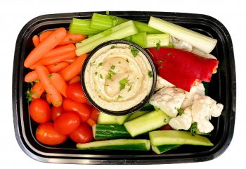 Roasted Garlic Hummus Snack Platter