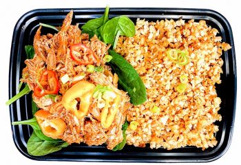 Pulled Buffalo Chicken & Cauli Rice