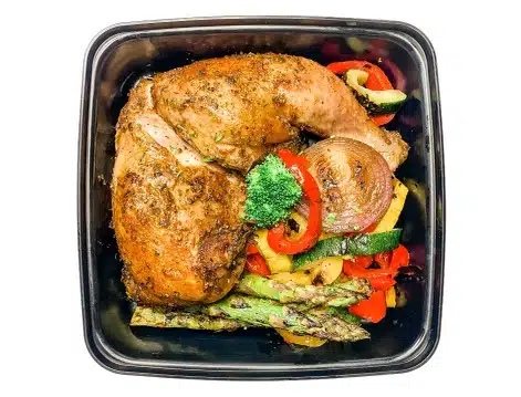 Low Carb Smoked 1/2 Chicken Dinner