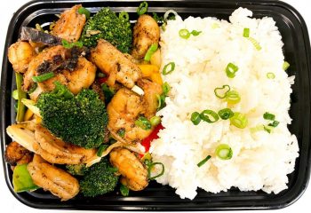 Ginger Shrimp Stir Fry with Jasmine Rice