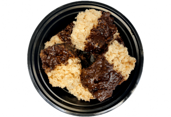 Mexican Chocolate Ganache-Dipped Rice Krispie Treats