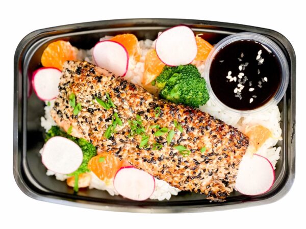 Sesame Crusted Soy Ginger Salmon