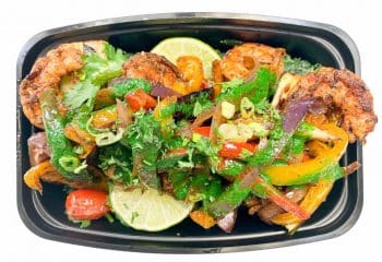 SHRIMP Fajita Stuffed Zucchinis