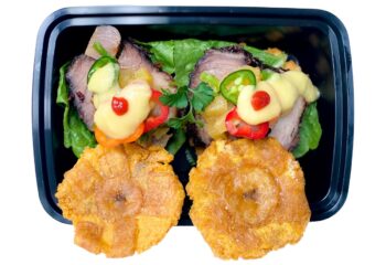 Island Brisket Tostones Sliders
