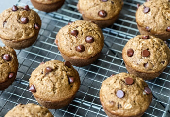 Healthy Pumpkin Chocolate Chip Muffins