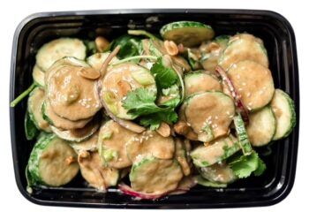 Marinated Thai Peanut Cucumber Salad