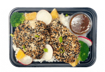 Chicken Sesame Over JASMINE RICE