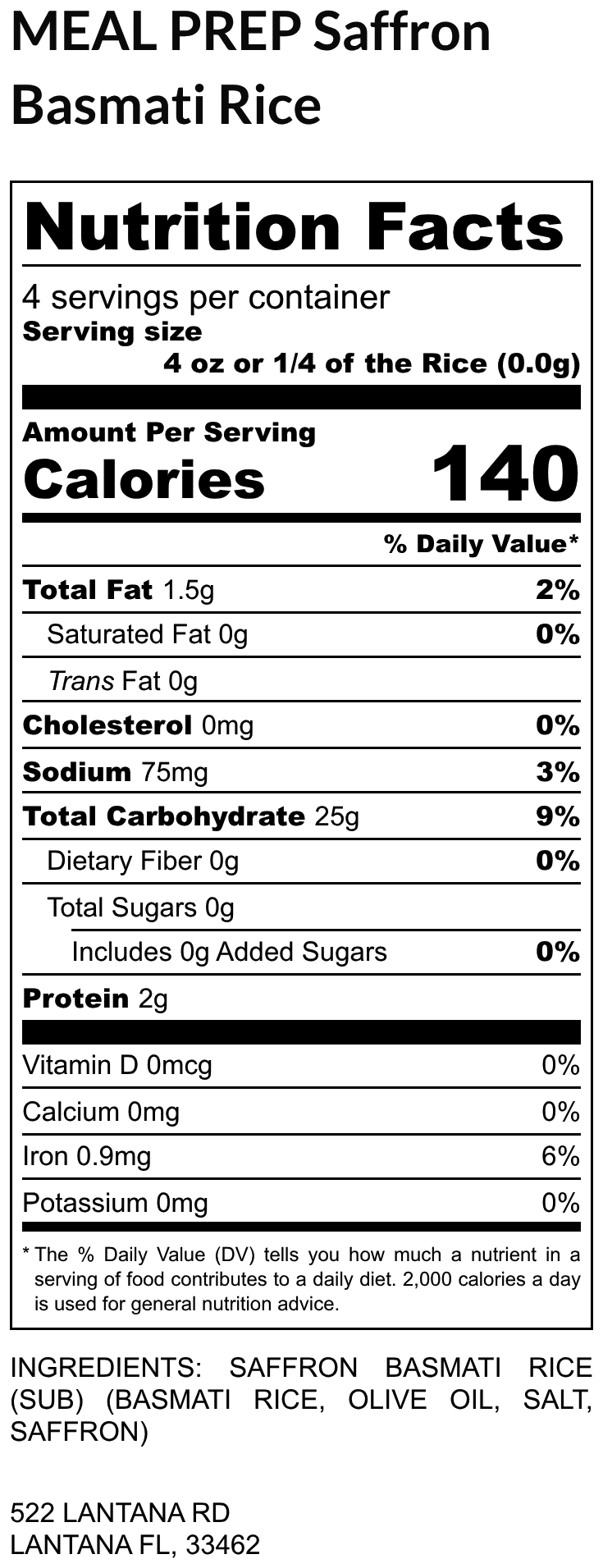 MEAL PREP Saffron Basmati Rice - Image 2