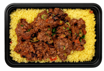 Beef Picadillo w/ Saffron Basmati Rice