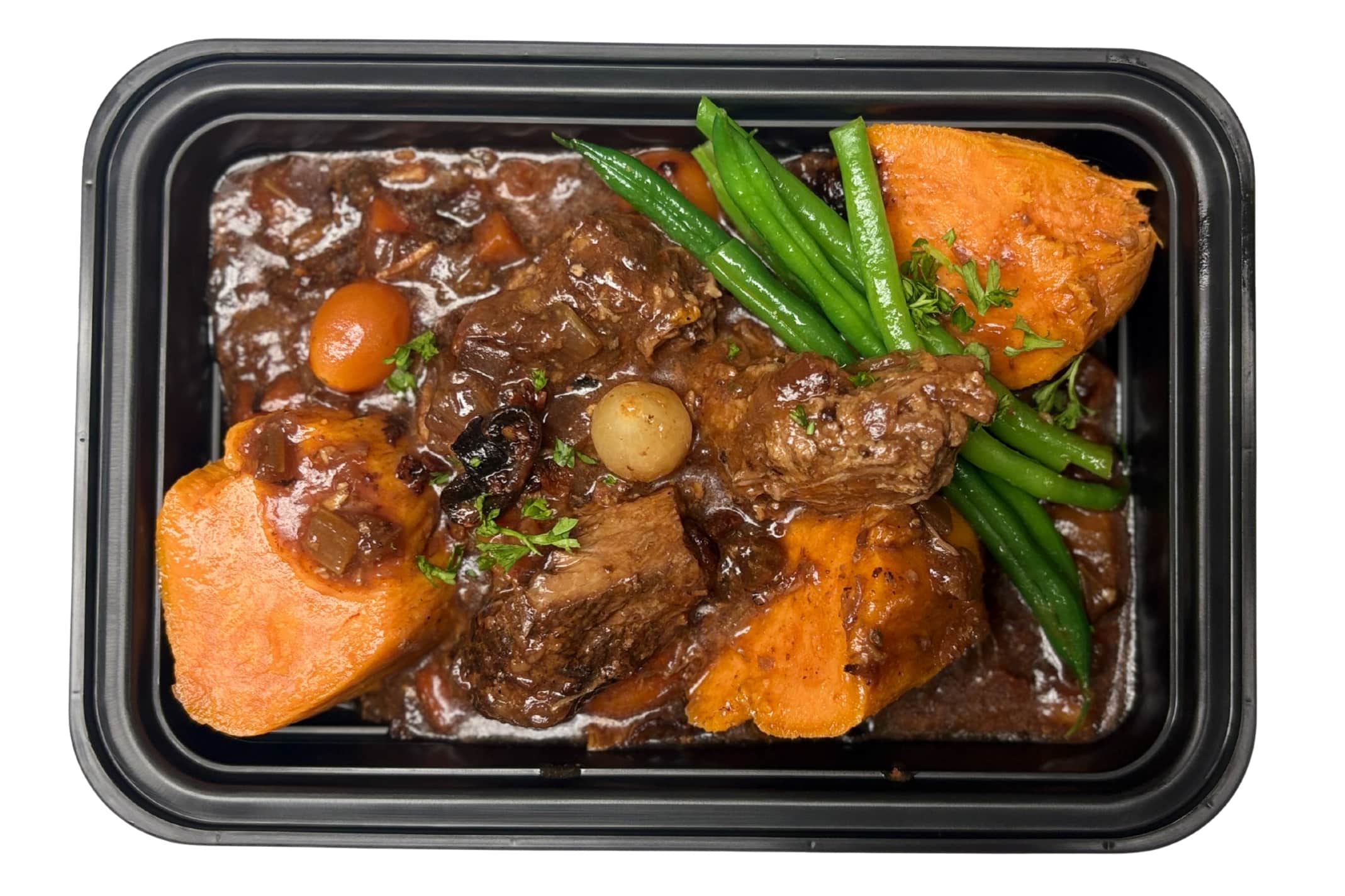 Beef Bourguignon w/ Sweet Potato