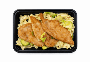 Chicken Schnitzel w/ Lemon Butter Noodles