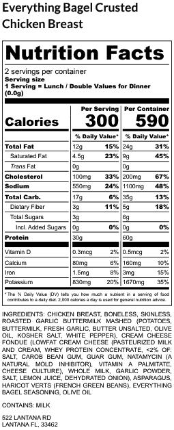 Everything Bagel Crusted Chicken Breast - Image 2