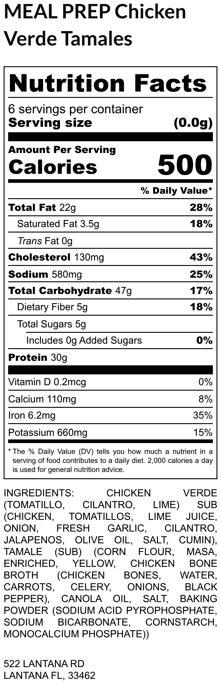 MEAL PREP Chicken Verde Tamales - Image 2