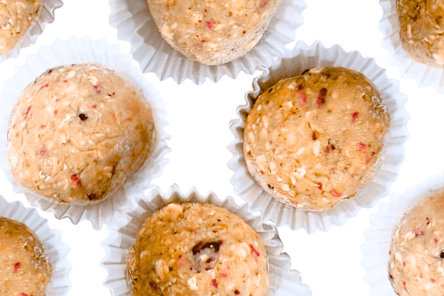 Strawberry Cheesecake Protein Balls