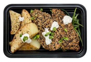 Everything Bagel Chicken w/ Za’atar Potatoes & Ranch Yogurt