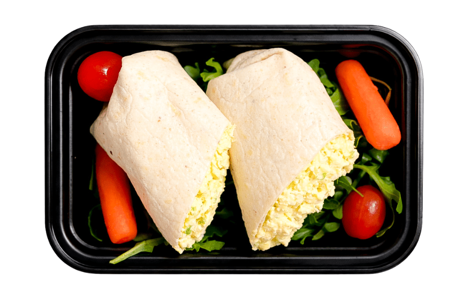 Skinny Southern Egg Salad Wrap