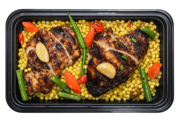 Roasted Chicken with Spring Vegetable Couscous