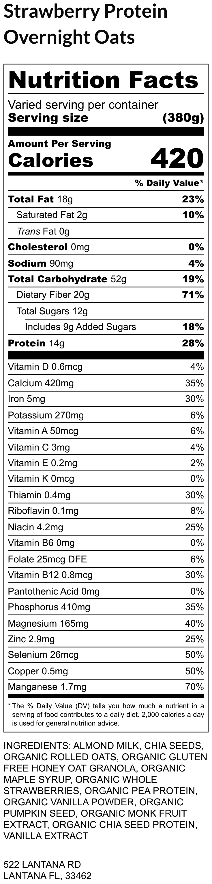 Strawberry Protein Overnight Oats - Image 2