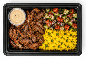 Beef Shawarma & Turmeric Rice