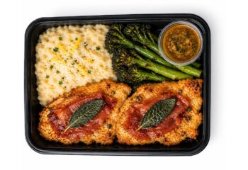Chicken Saltimbocca with Lemon Parmesan Risotto