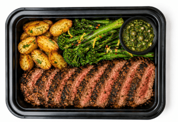 Sirloin Tagliata with Rosemary Fingerlings