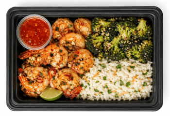 Sweet Chili Garlic Shrimp & Coconut Rice