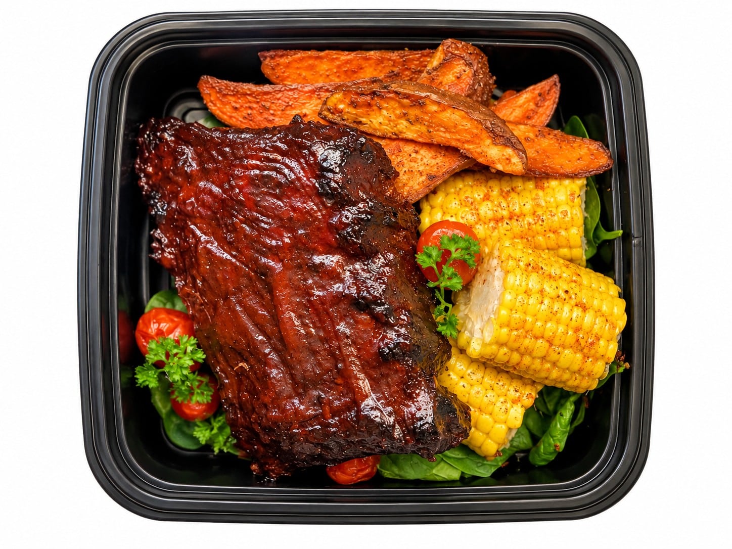 Hickory Baby Back Ribs w/ Corn On the Cob