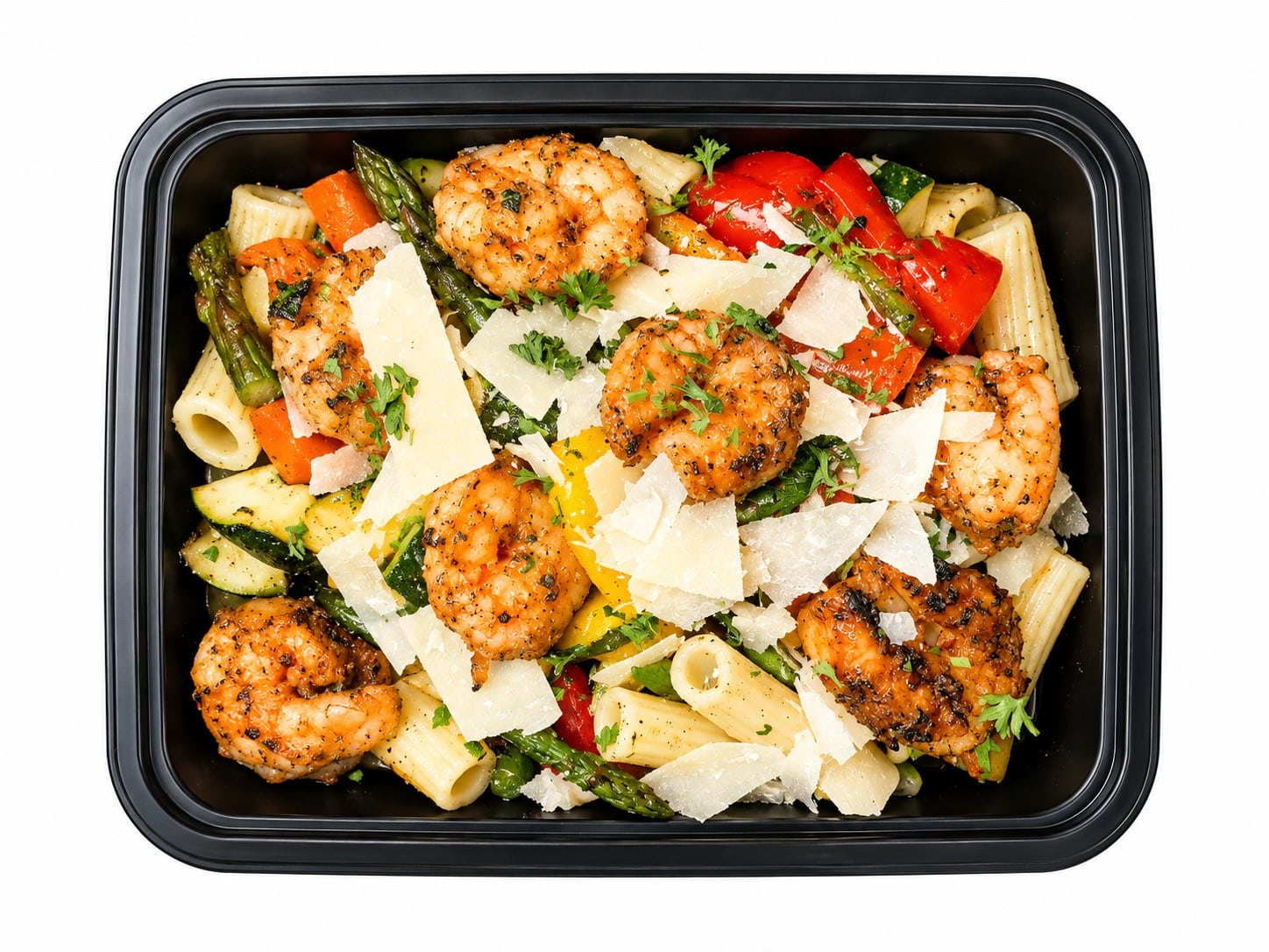 Shrimp Primavera Rigatoni