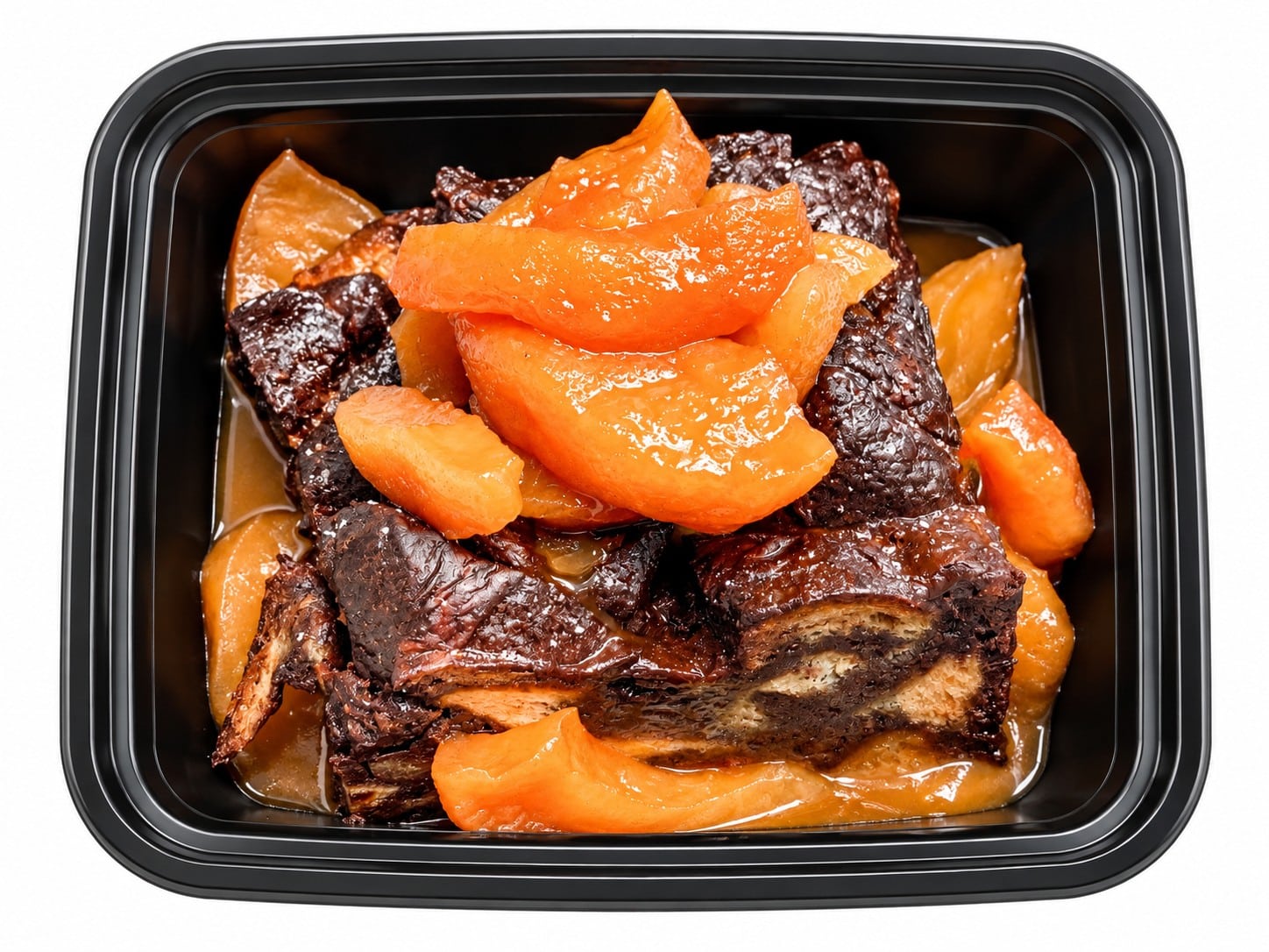 Ghirardelli Chocolate Bread Pudding w/ Caramel Pears
