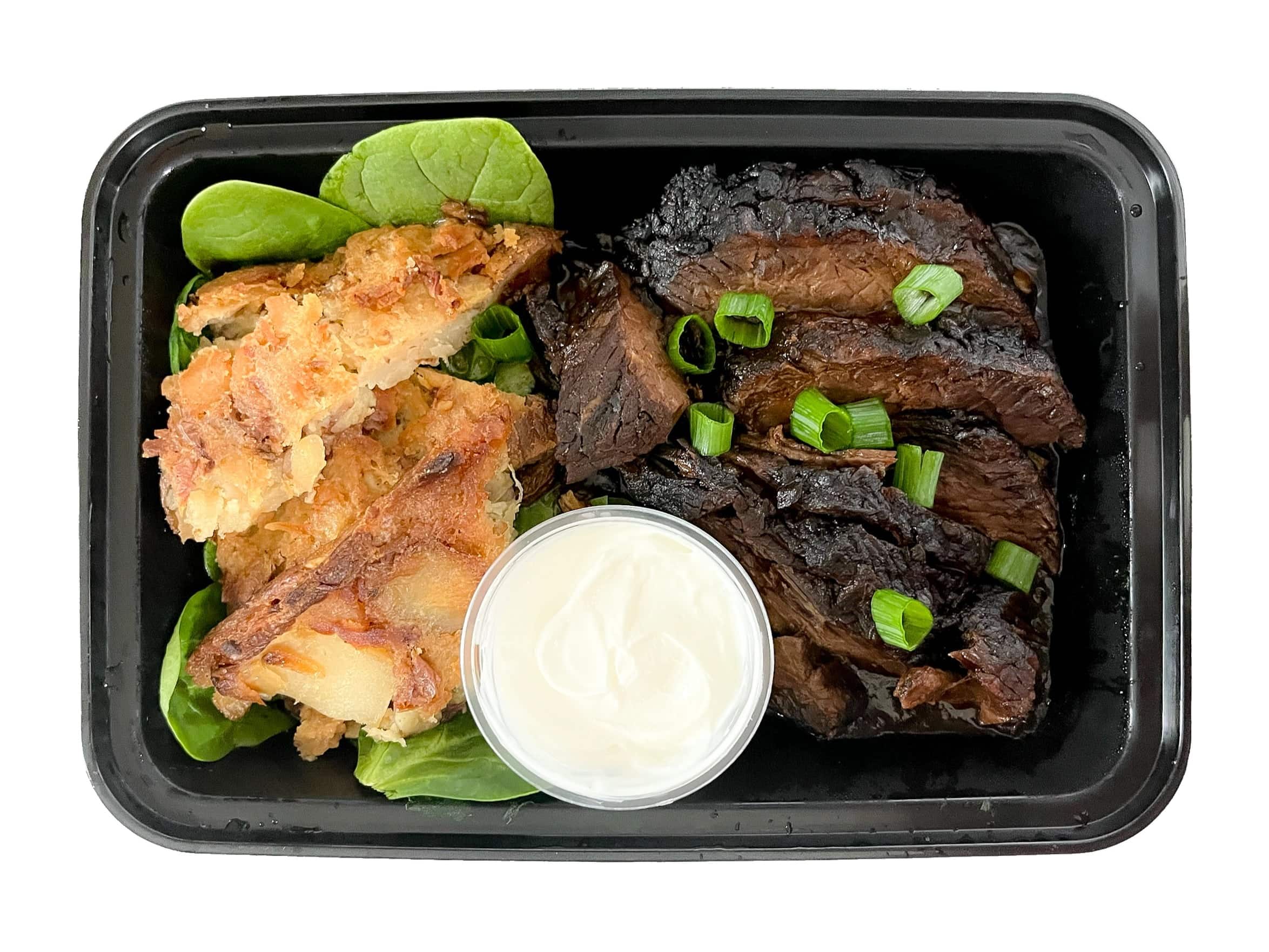 French Onion Brisket & Latke Pie