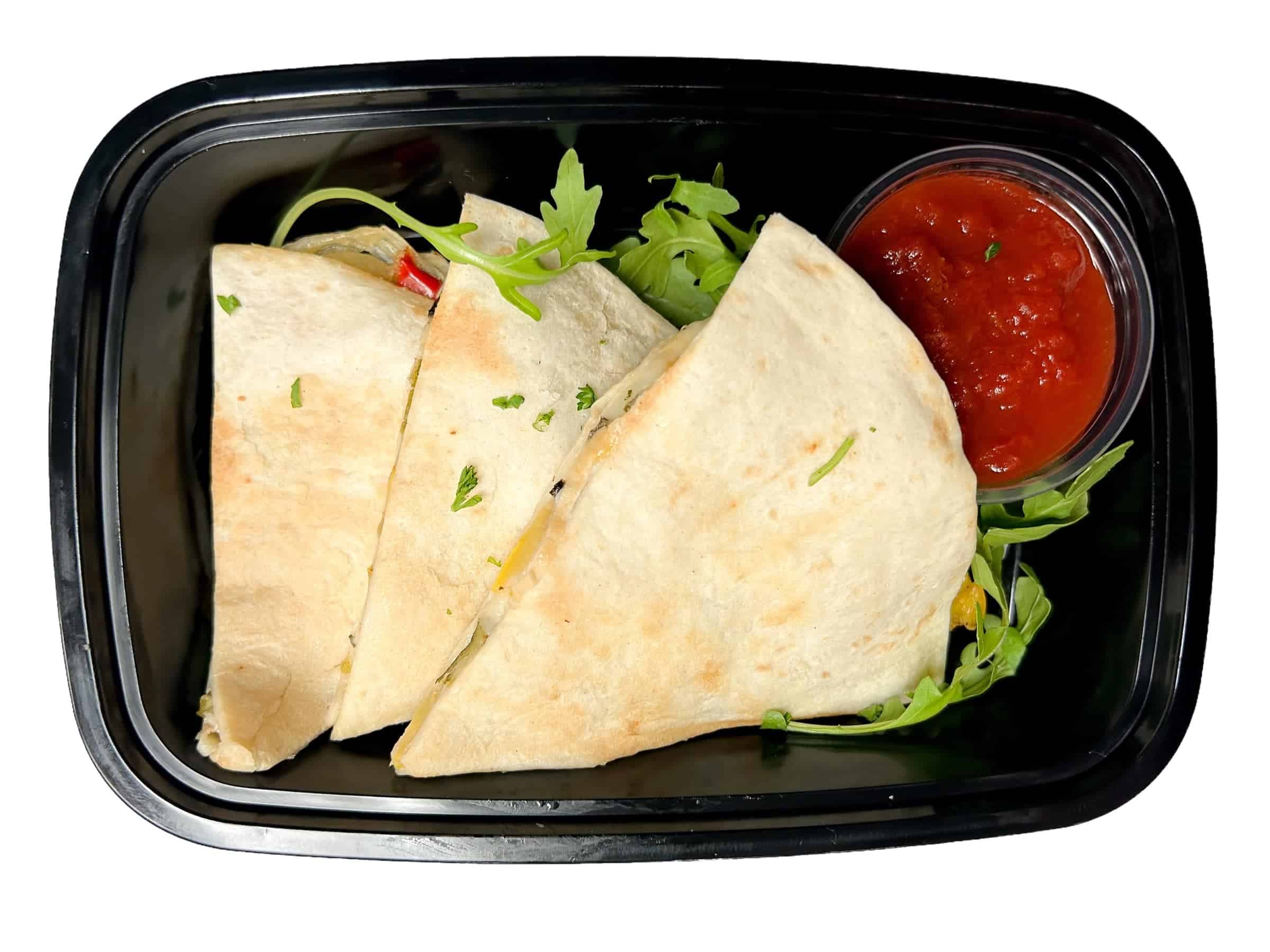 Roasted Veggie Quesadilla Snack