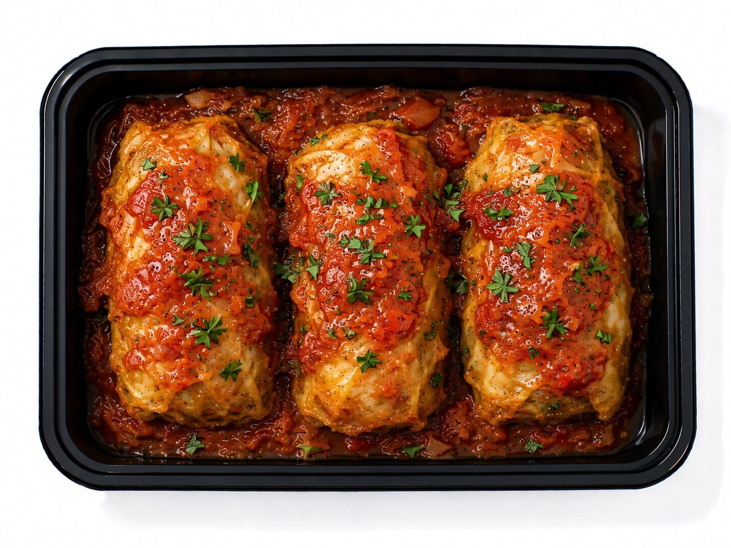 LEAN Braised Stuffed Cabbage w/ TURKEY
