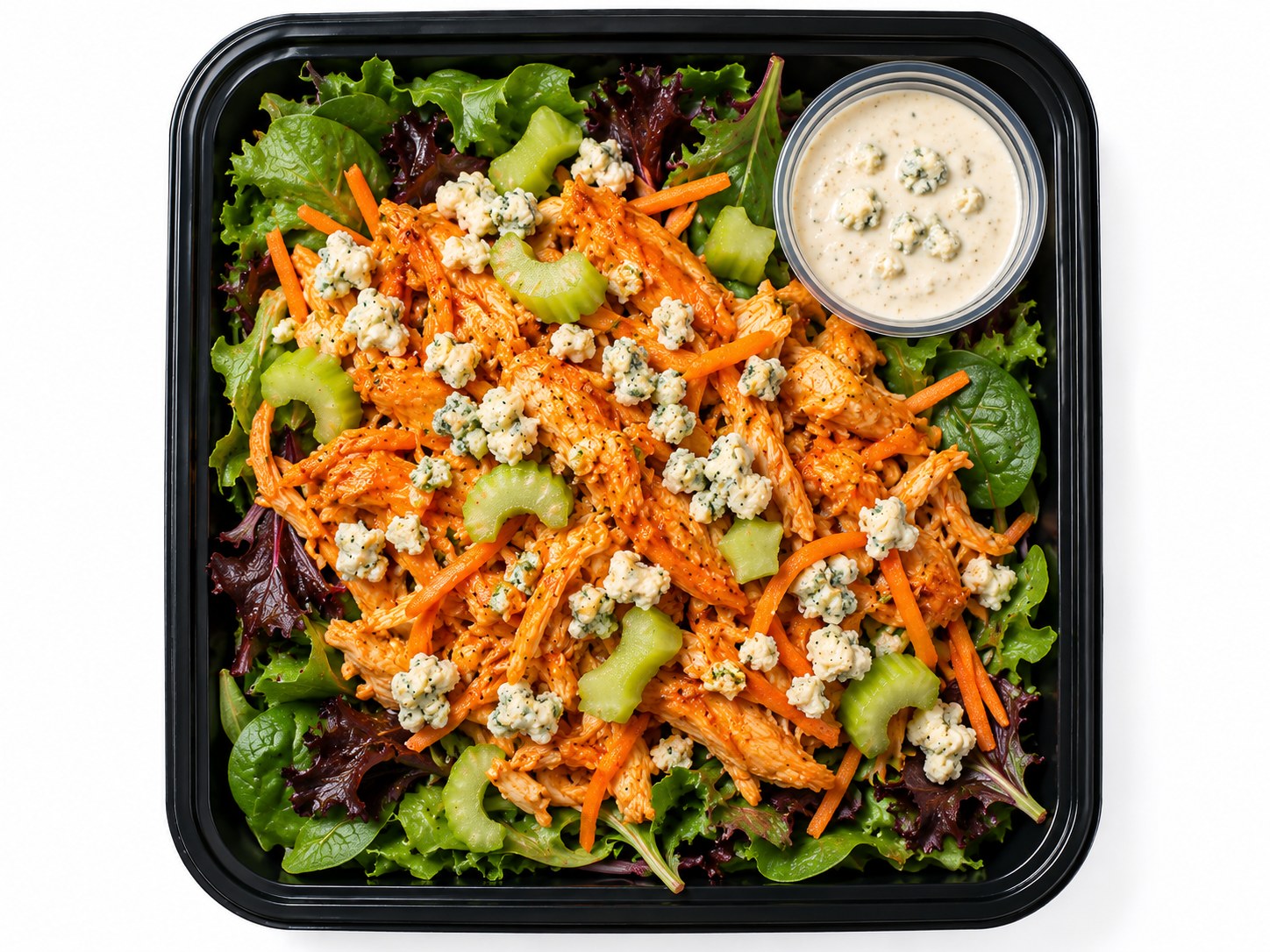 Buffalo Chicken Salad w/ Organic Greens