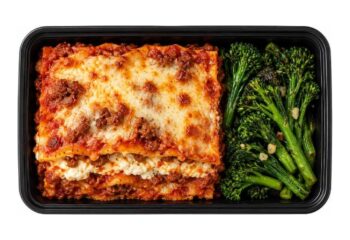 Chef's Beef Lasagna with Garlic Broccolini