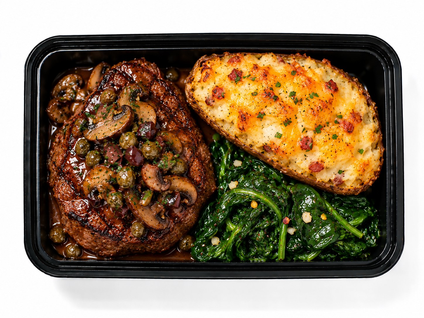 Grilled Filet Mignon & Twice Baked Potato