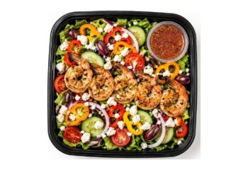 LARGE Greek Salad w/ Grilled SHRIMP
