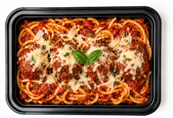Italian CHEESY Meatballs & Spaghetti