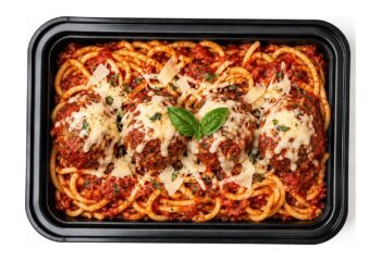 Italian CHEESY Meatballs & Spaghetti