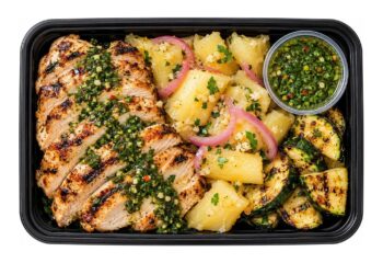 Key Lime Chimichurri Chicken with Yuca con Mojo