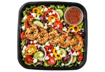 LARGE Greek Salad w/ Grilled SHRIMP