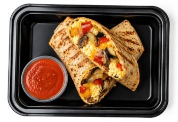 Low Carb ROASTED VEGGIE Egg Wrap