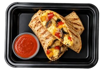 Low Carb ROASTED VEGGIE Egg Wrap