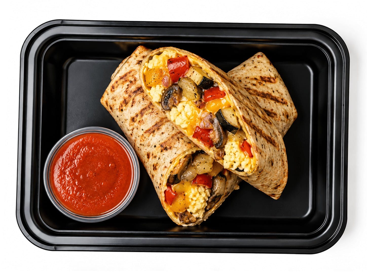 Low Carb ROASTED VEGGIE Egg Wrap