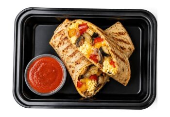 Low Carb ROASTED VEGGIE Egg Wrap