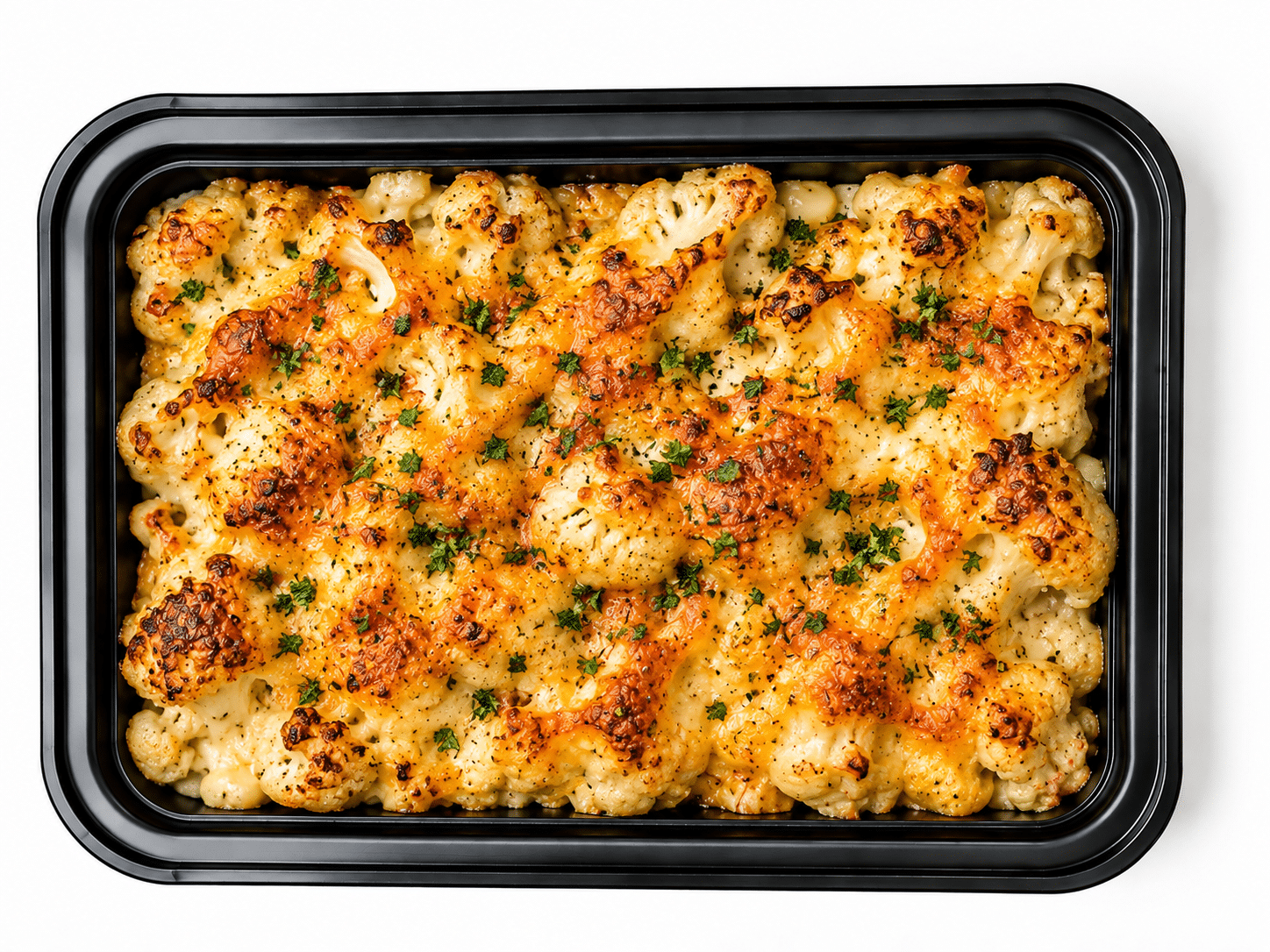 MEAL PREP Baked Cauliflower Mac N Cheese