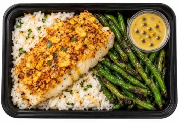 Plantain-Crusted Grouper with Passion Fruit Beurre Blanc