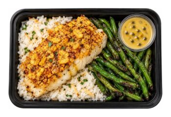 Plantain-Crusted Grouper with Passion Fruit Beurre Blanc